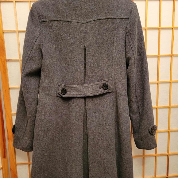 Gray Wool Pea Coat - Picture 4 of 4
